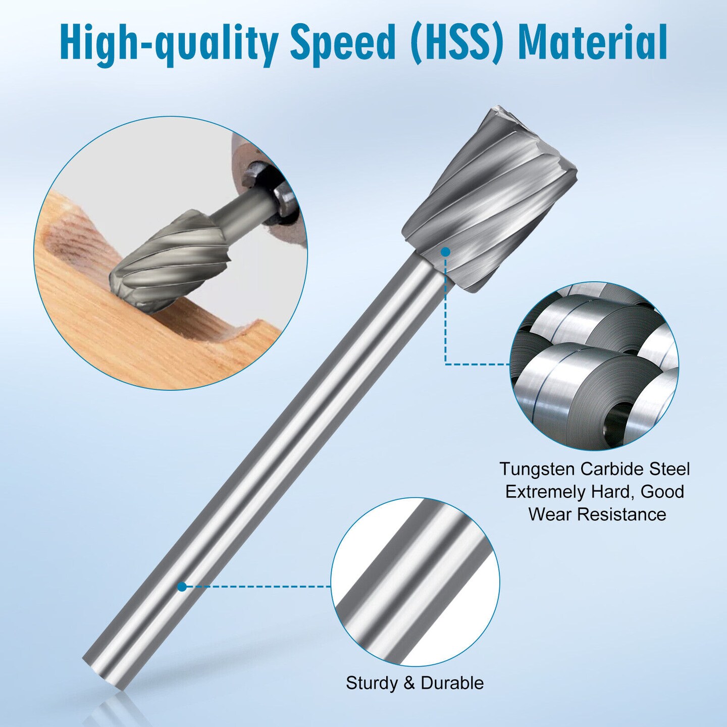 Kitcheniva Wood Carving Engraving Drill Bits For Dremel Rotary Tool 20 Pcs