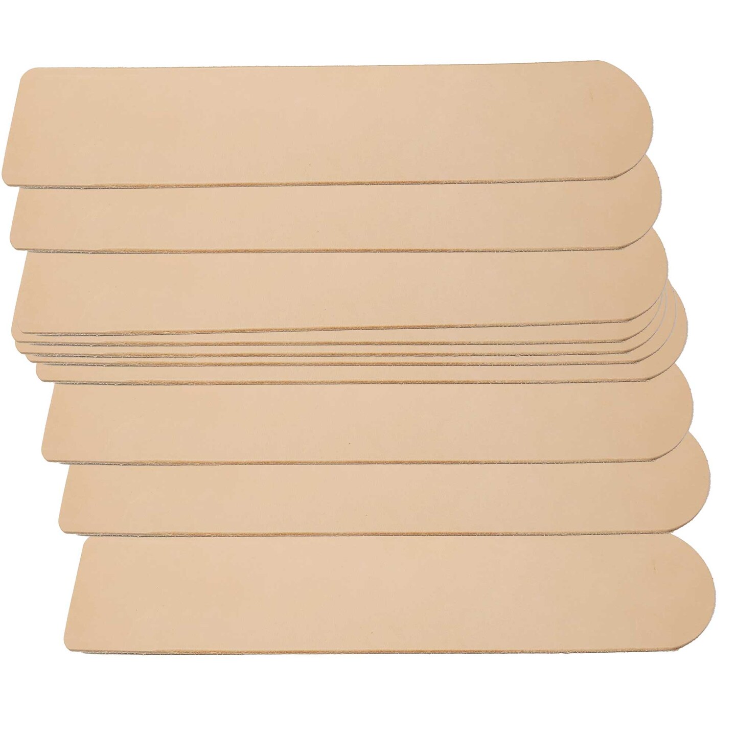 2" Vegetable-Tanned Leather Blanks – DIY Bracelets, Cuffs & Custom Wristbands (4 Pack)