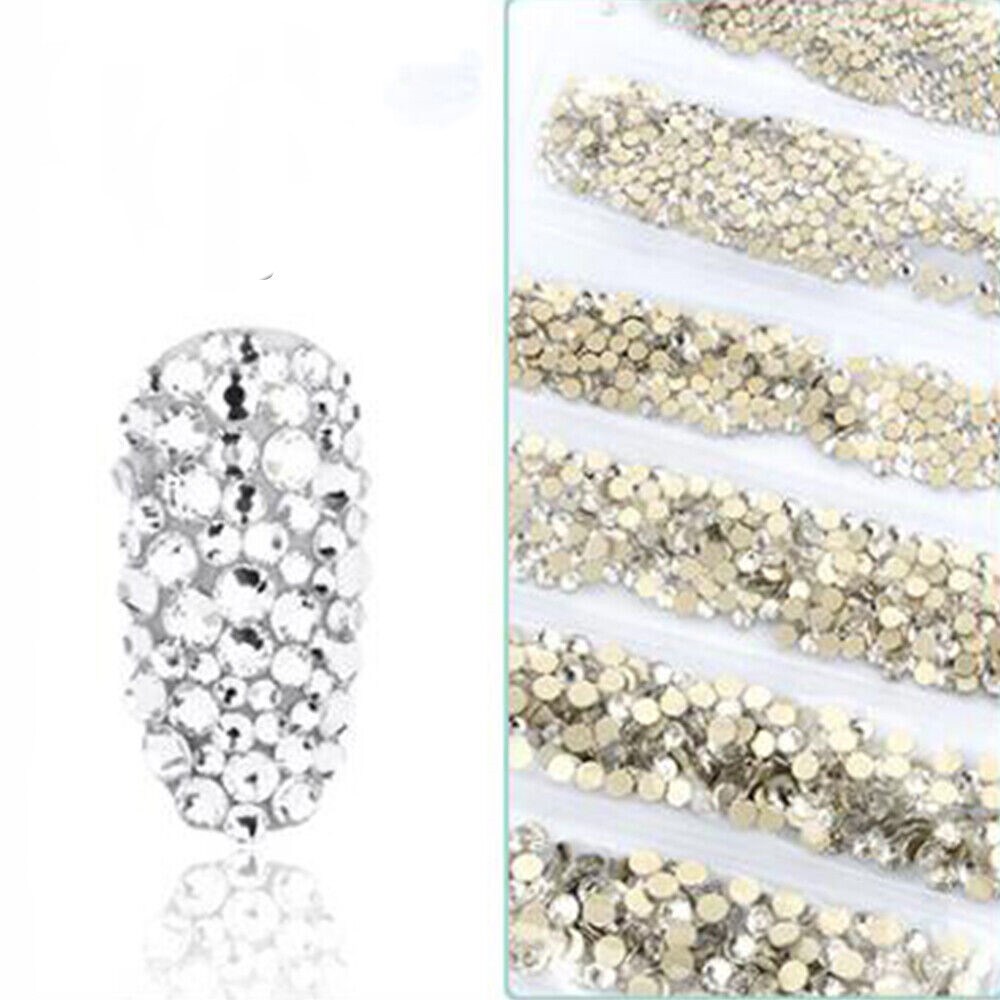 Kitcheniva Nail Art Rhinestones Glitter Crystal Gems