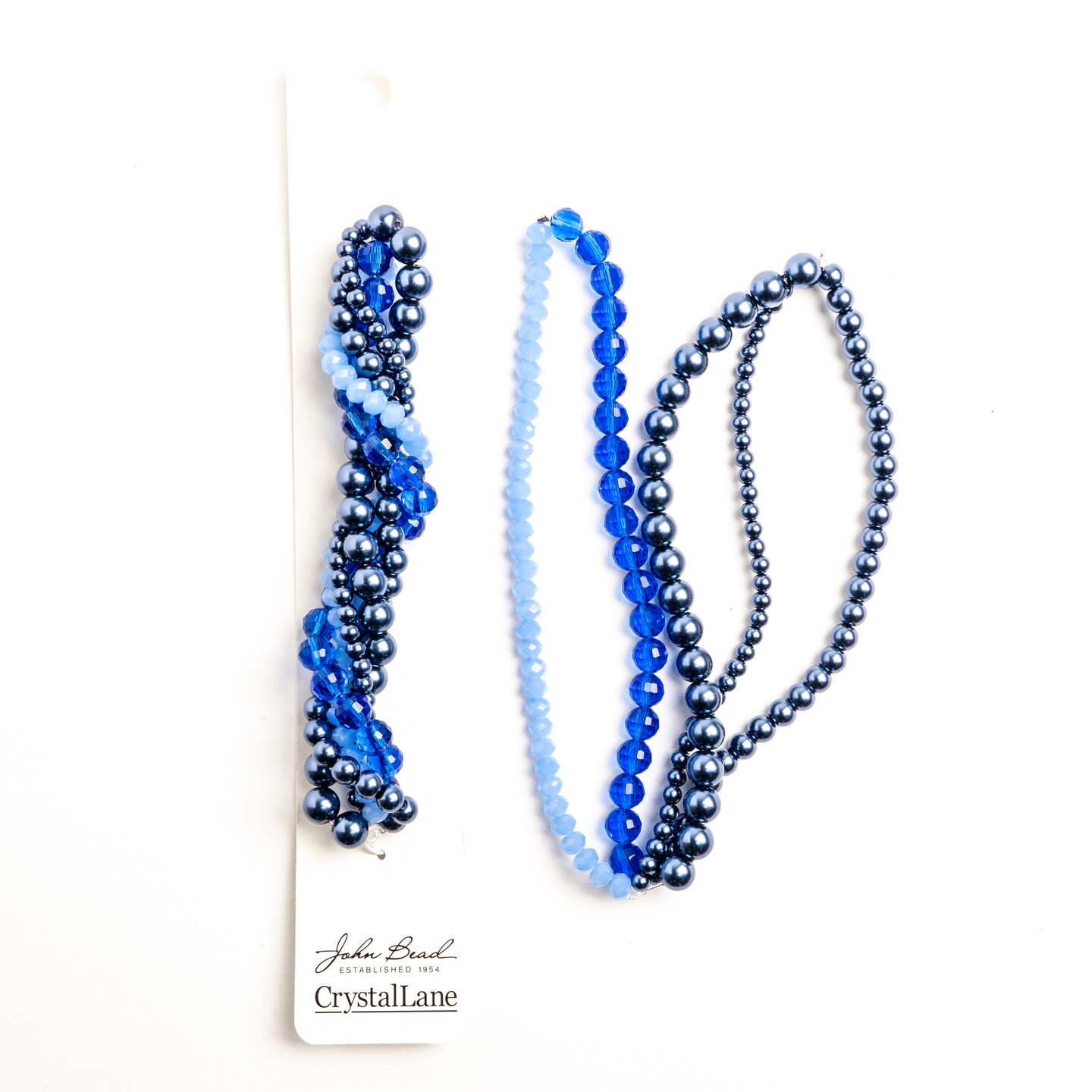 Crystal Lane DIY Monkshood Twisted Glass &#x26; Pearls Beads, 5 Strands