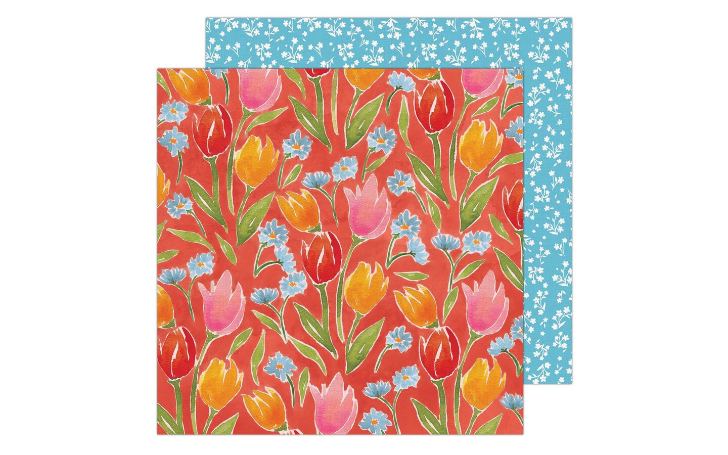 K&#x26;Co Antique Garden Paper 12x12 Tulips