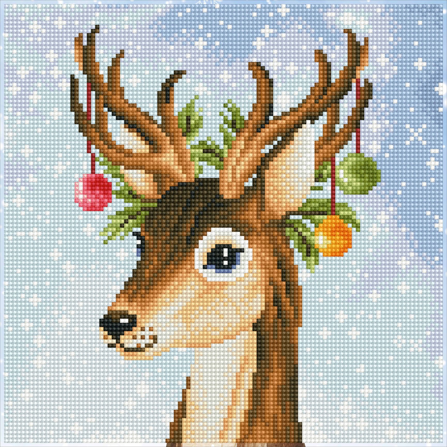 DIAMOND ART BY LEISURE ARTS Diamond Painting Kits For Adults 12&#x22;x12&#x22; Intermediate Holiday Deer, Full Drill, Diamond Art Kits, Dimond Art, Diamond Art for Adults, Diamond Art Kit