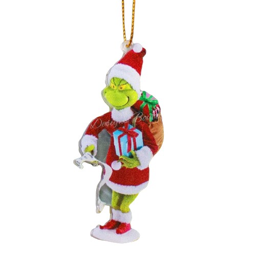 Kitcheniva Christmas Tree Grinch Ornaments Hanging Figure