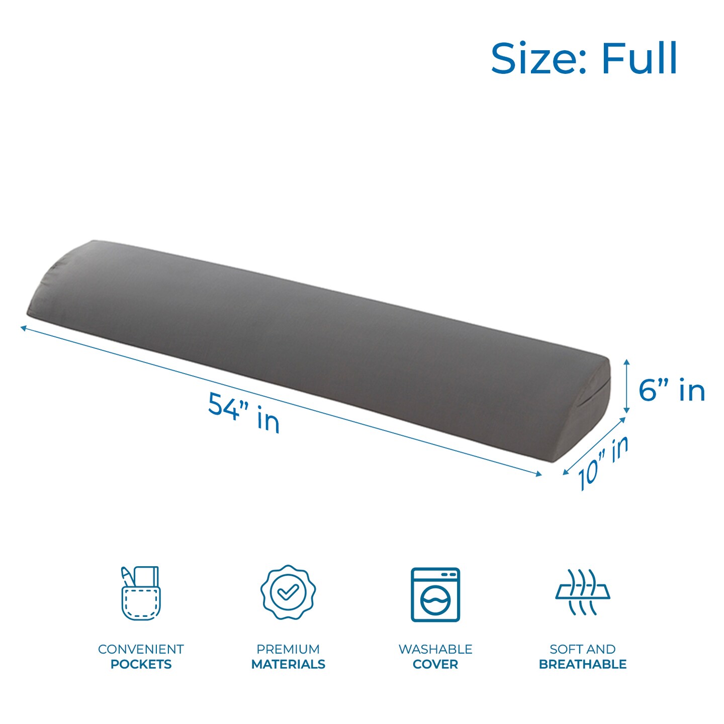 Nestl Bed Wedge Pillow for Headboard