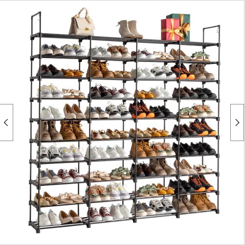 Standing 10 Tier 80 Pairs Shoe Rack Organizer Storage Shelf Home Saving