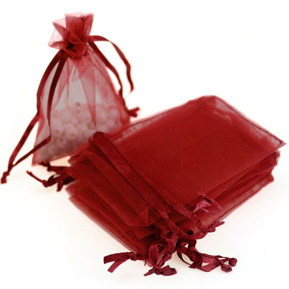 Kitcheniva 3"x4" Organza Gift Candy Sheer Bags DIY Pouches 100 Pcs