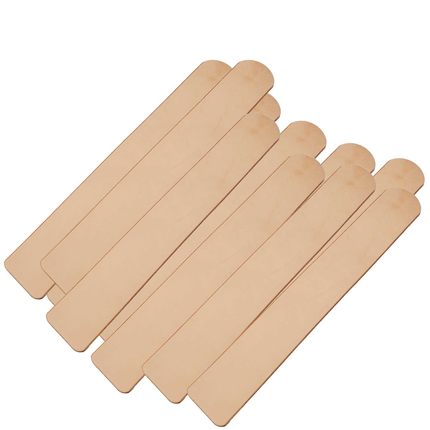 1.5" Vegetable-Tanned Leather Blanks – DIY Bracelets & Custom Wristbands (6 Pack)