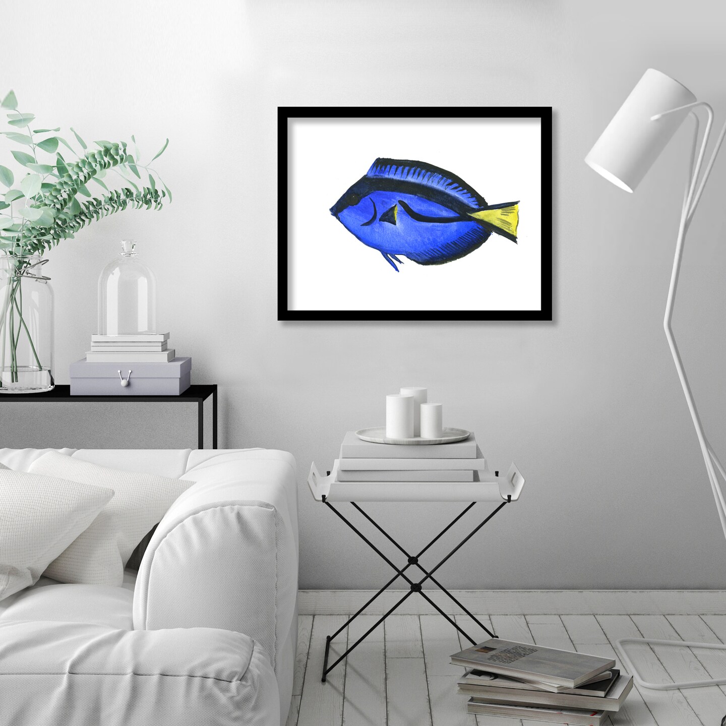 Coral Fish Angelfish Suren  by Suren Nersisyan  Framed Print - Americanflat