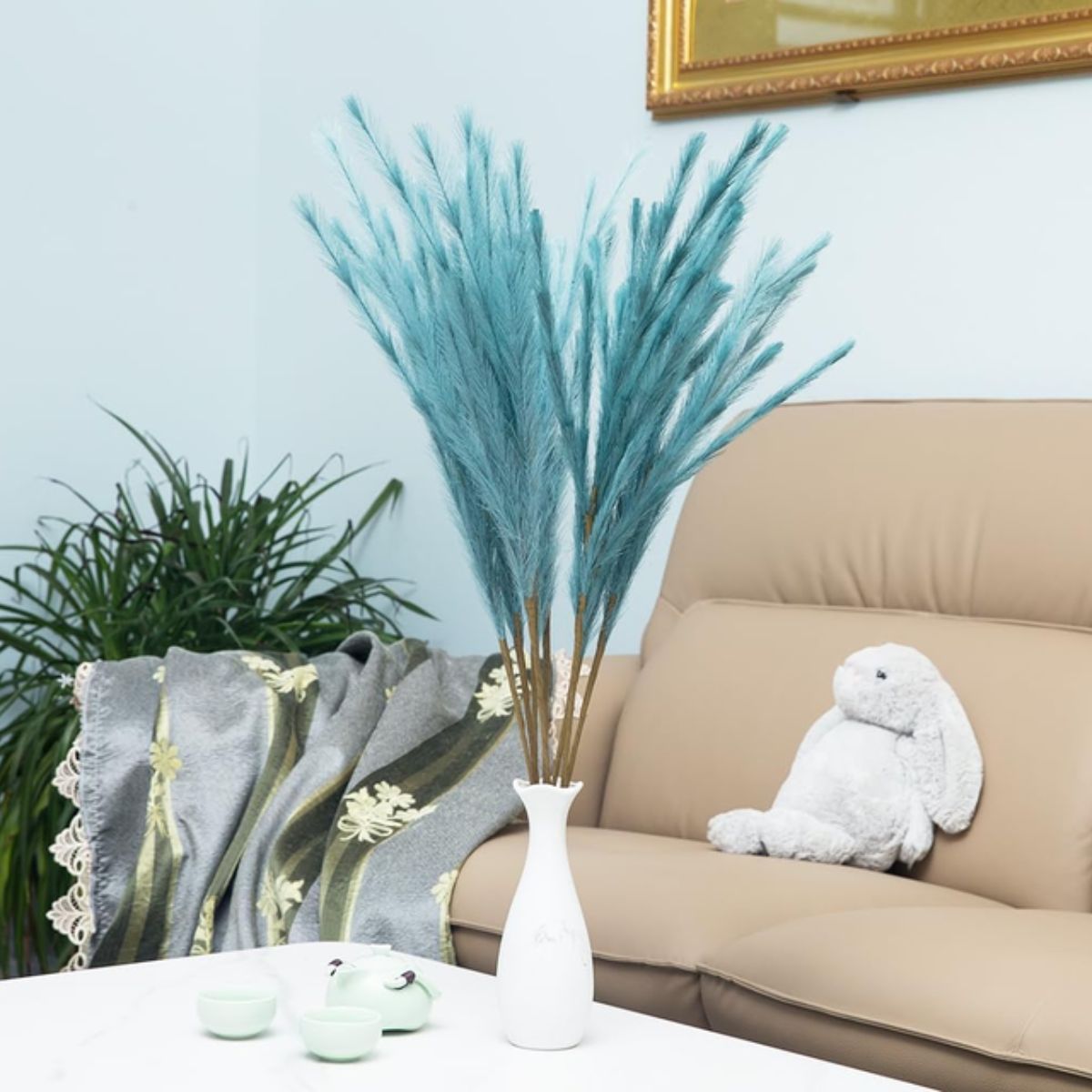 Faux Pampas Grass 8 pcs