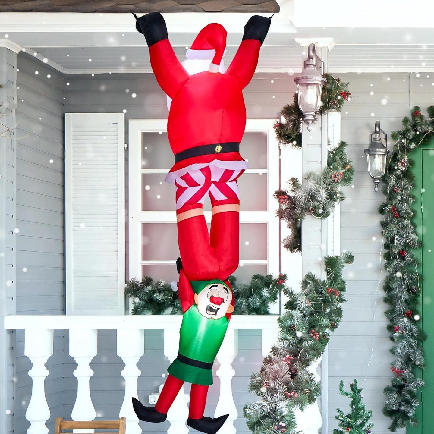 8FT Hanging Santa Inflatable Decoration