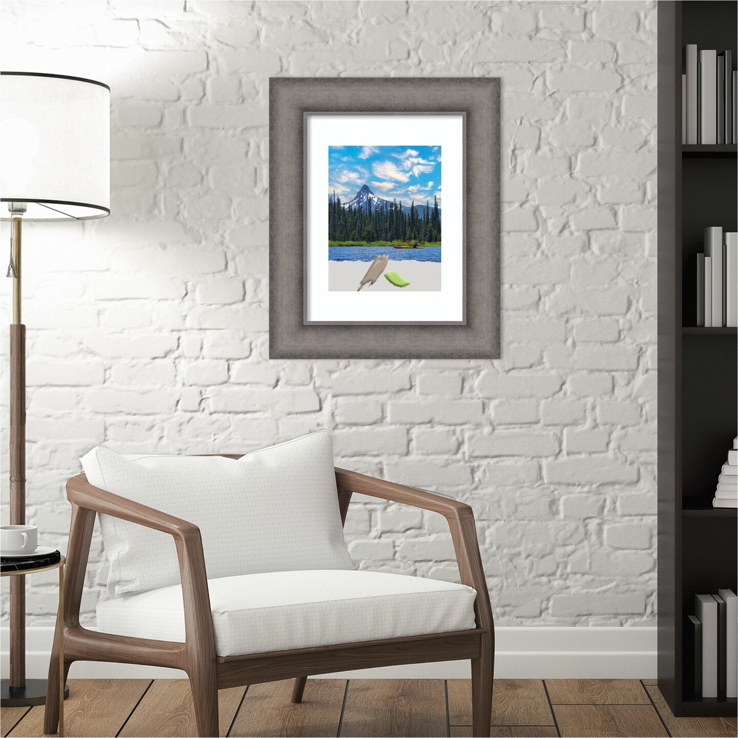 Burnished Concrete Wood Picture Frame