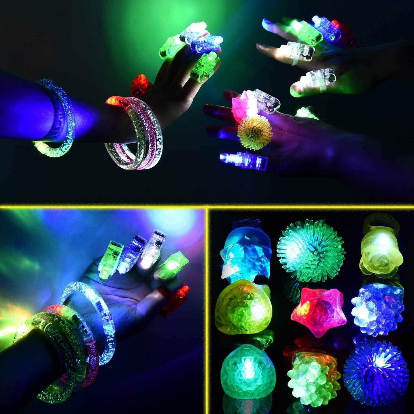 Glow in the Dark LED Party Toys 67 pcs
