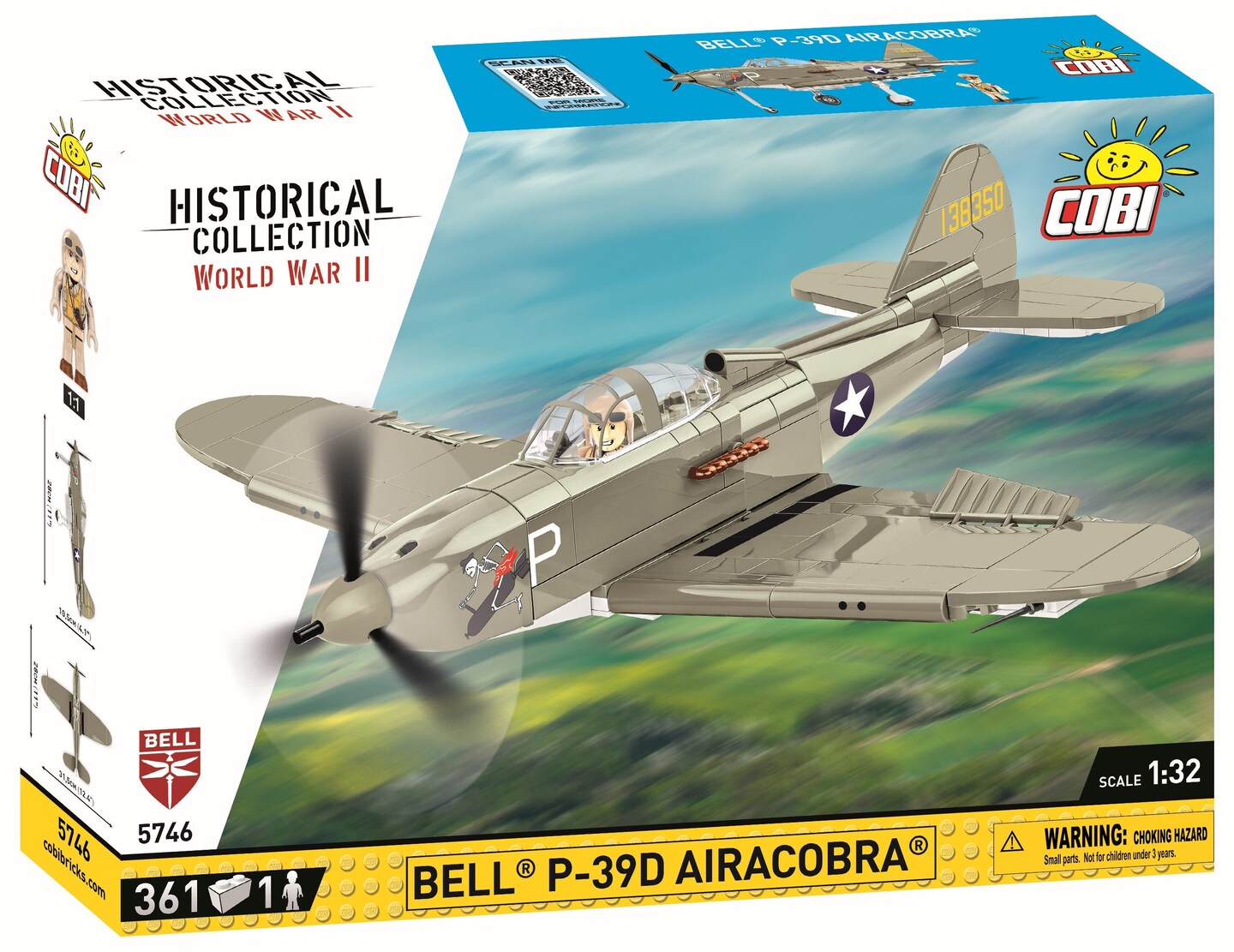 COBI Historical Collection WWII BELL&#xAE; P-39D AIRACOBRA&#xAE; Aircraft