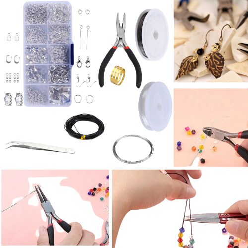 Kitcheniva Jewelry Making Kit DIY Sterling Craft Tools