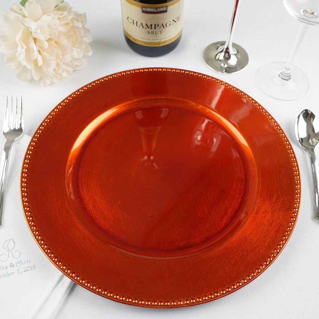 6 pcs of 13inch Charger Plates for Table Decor