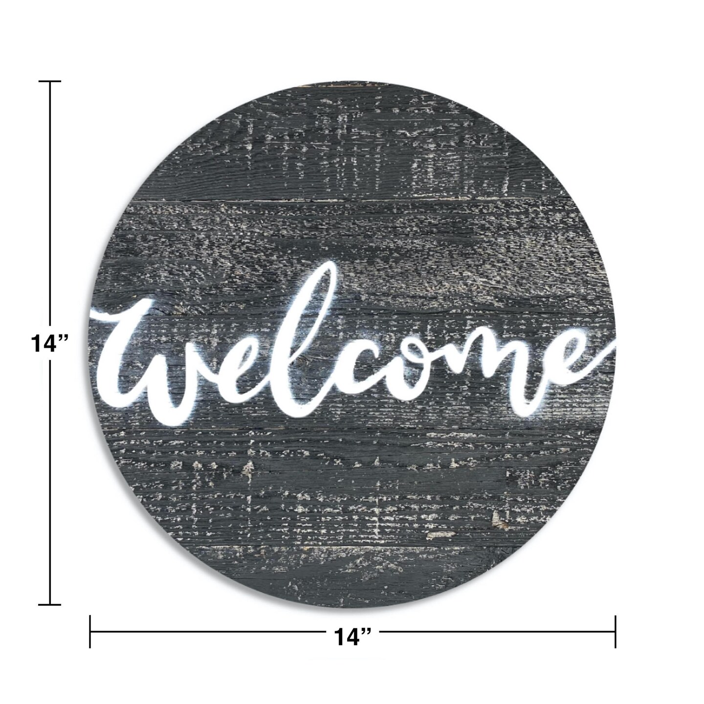 Rustic Farmhouse Large 14&#x22; Indoor/Outdoor Reclaimed Wood Welcome Sign