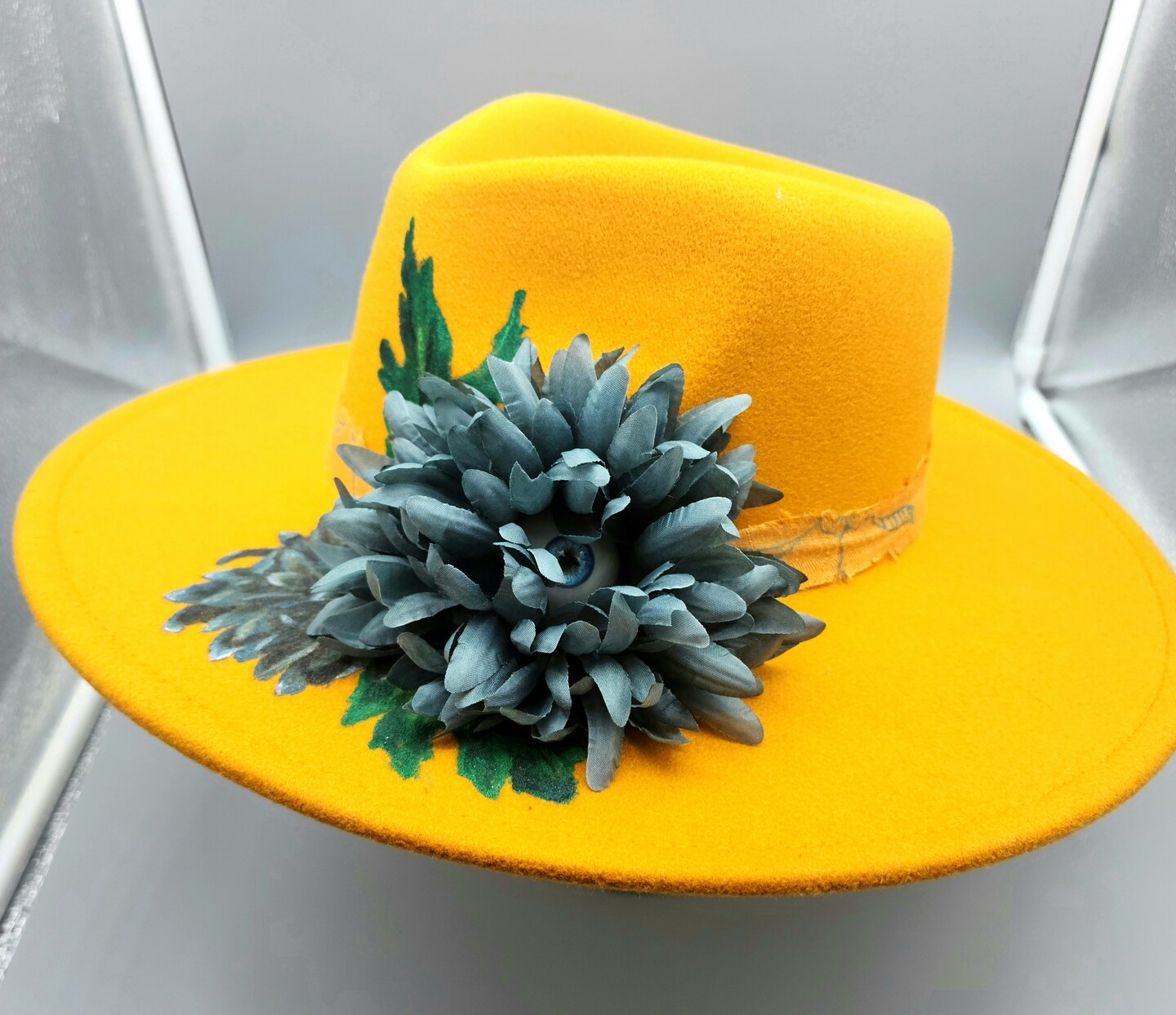 Hand-painted vegan felt hat | MakerPlace by Michaels display picture 2
