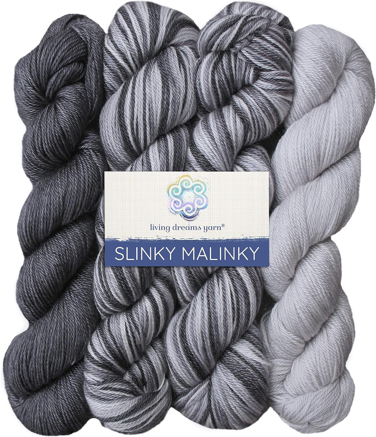 Slinky Malinky Superwash Merino Sock Yarn with Tencel - Silky & Strong.  Pacific Northwest Hand Dyed. Fingering Weight #1.