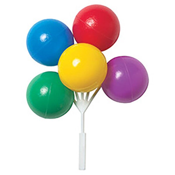 Primary Balloon Cluster DecoPics&#xAE; Cupcake Decoration, 12ct