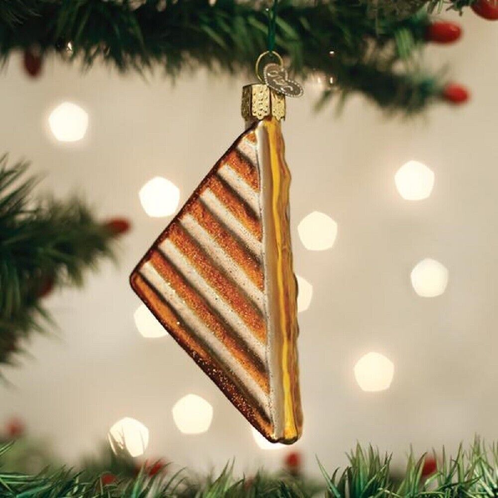 Grilled Cheese Glass Ornamen Christmas Decor