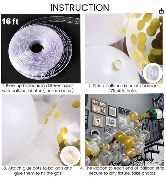 Bachelorette Anniversary Party Decorations 88 PCS Champagne Bottle Balloon Garland Arch Kit