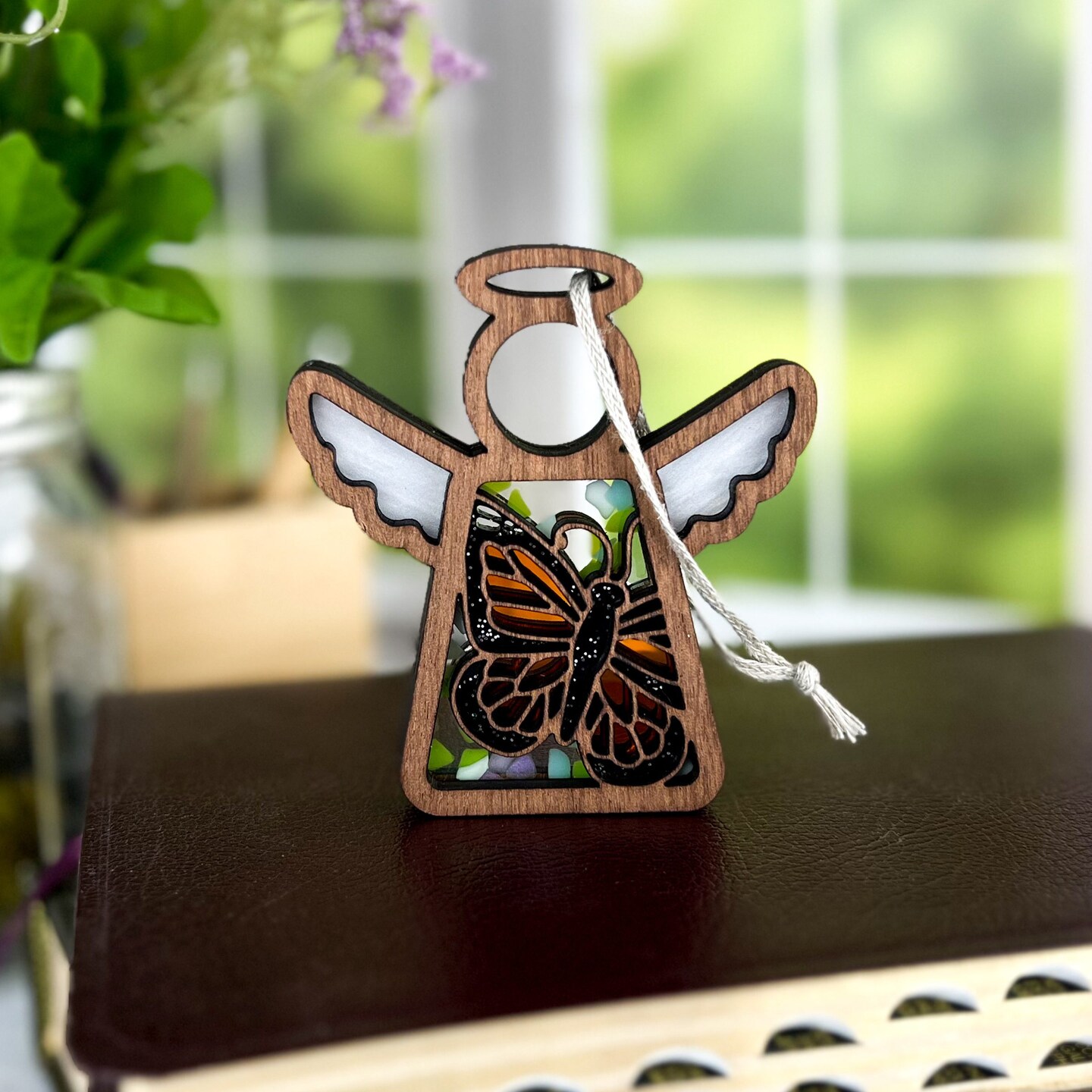 3.5&#x22; Monarch Butterfly Ornament - Handcrafted in Texas - Mother&#x27;s Angels&#xAE; Figurine - Mother&#x27;s Day Gifts