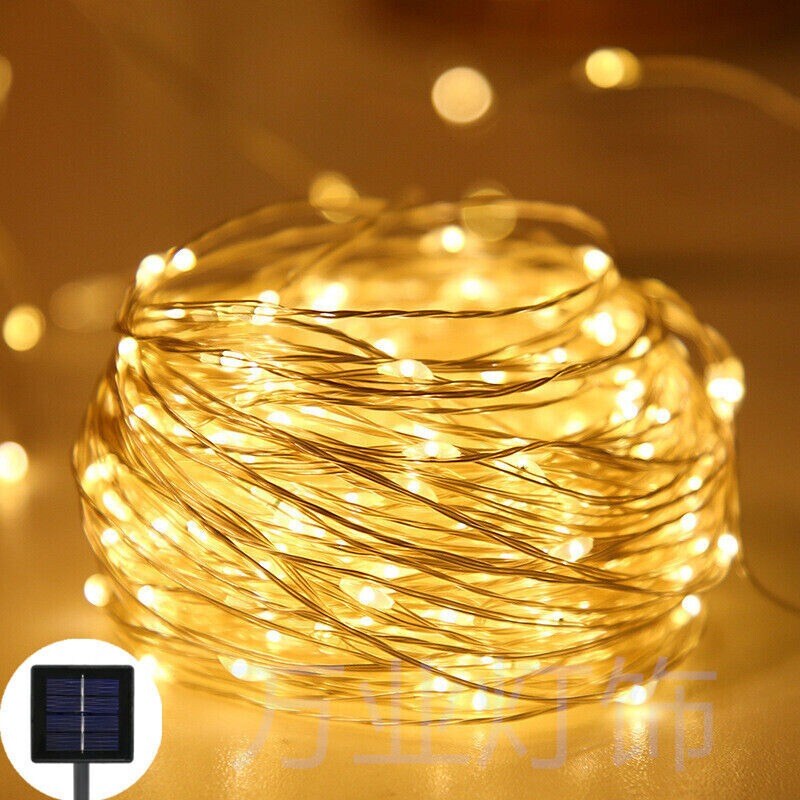 Solar LED Fairy Lights for Outdoor Parties and Christmas Decor