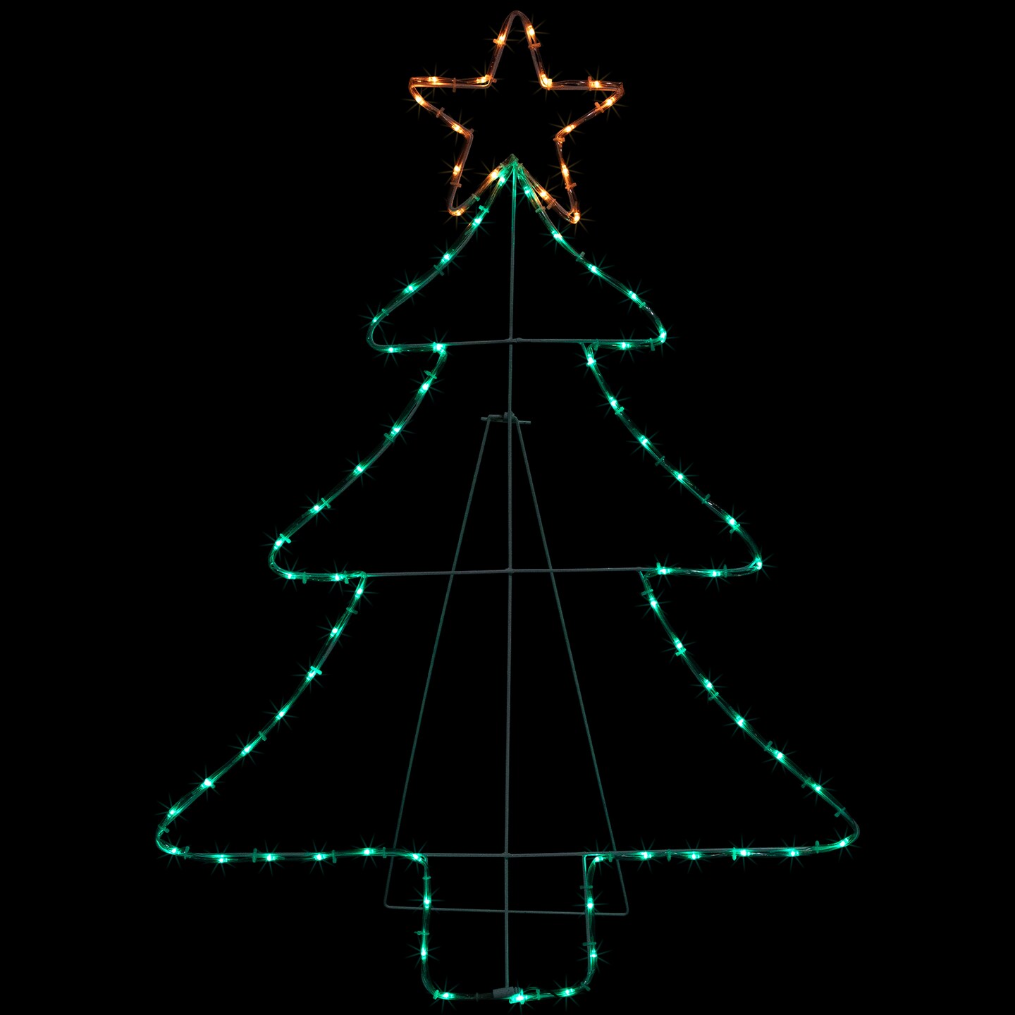 Northlight 38.5&#x22; Lighted Christmas Tree Silhouette Outdoor Christmas Decor