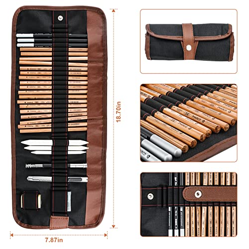 Drawing Pencils, Art Supplies Sketch Pencils Kit for Kids Adults, Professional Charcoal Sketching Graphite Art Pencils Set