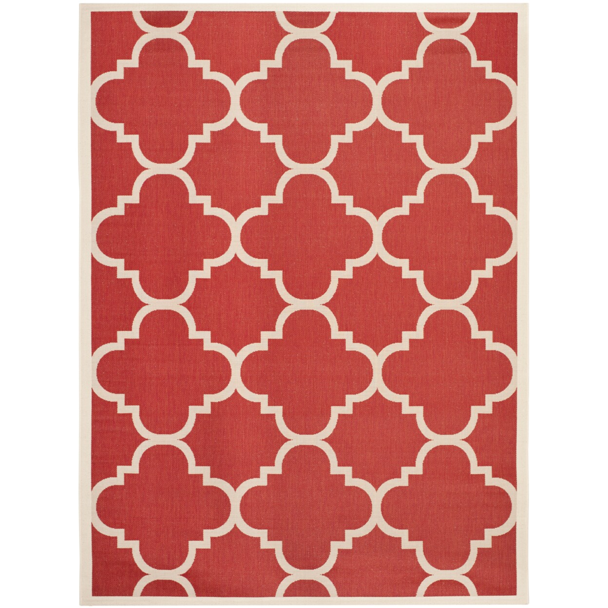 Safavieh Outdoor CY6243-248 Courtyard Collection Red Rug