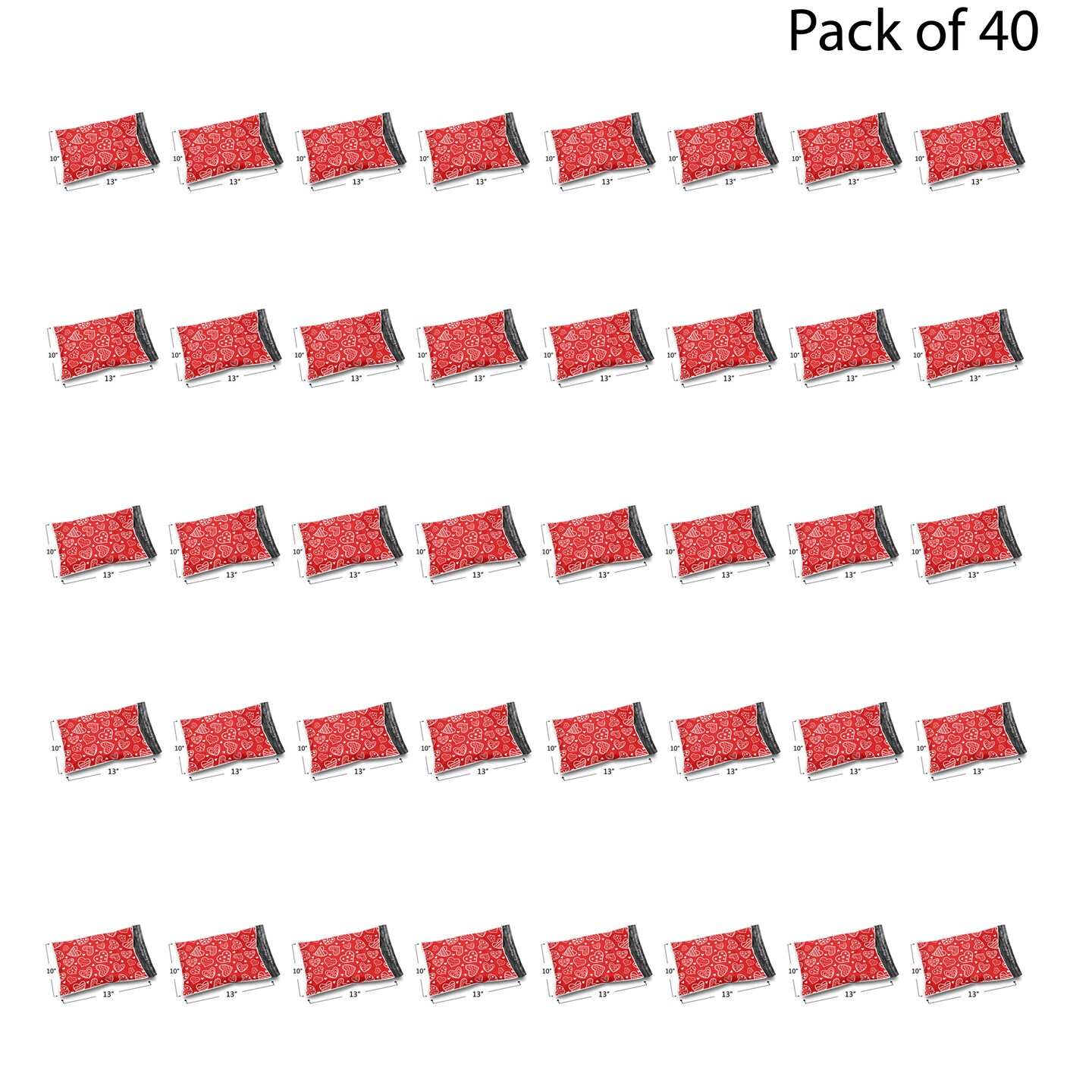 Design Poly Mailer Envelopes 10" x 13" Glossy Multi Pack & Design