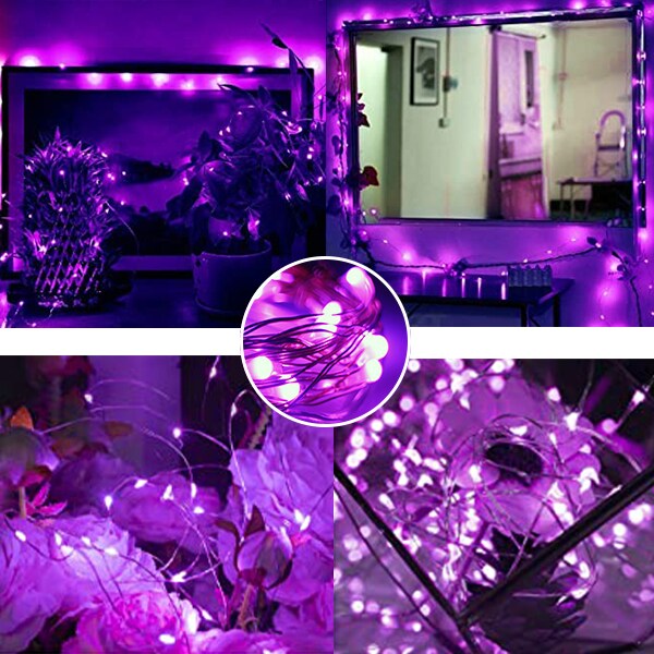 Perfect Holiday 30 LED Silver Copper Fairy String Lights - Battery Operated