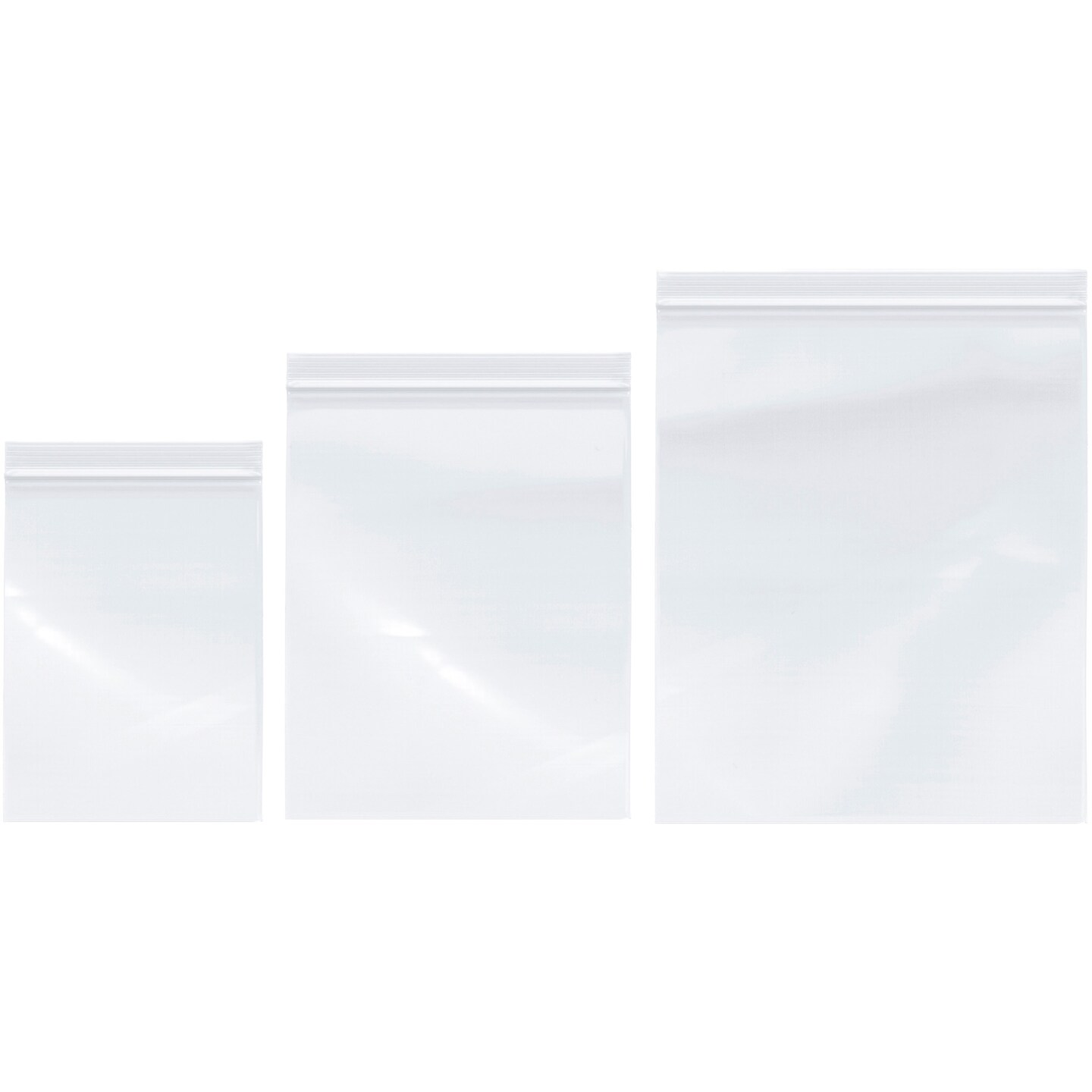 Plymor Zipper Reclosable Plastic Bags, 2 Mil Variety Pack