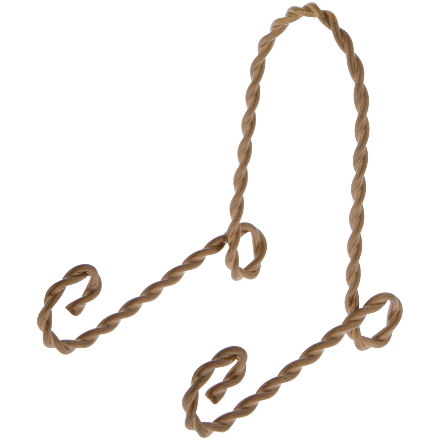 Bard&#x27;s Twisted Gold-toned Wire Easel Stand, 3.5&#x22; H x 2.5&#x22; W x 3.5&#x22; D