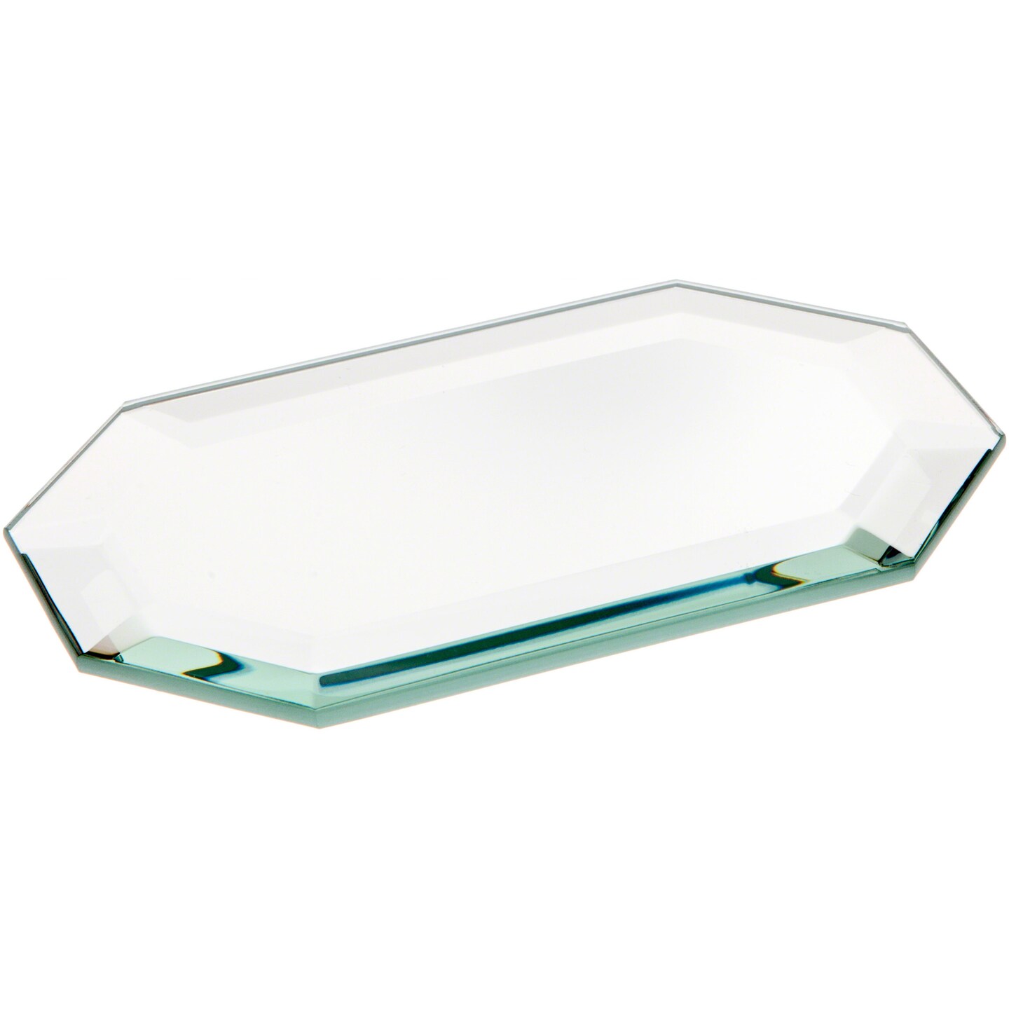 Plymor Long Octagon 5mm Beveled Glass Mirror, 3 inch x 5 inch