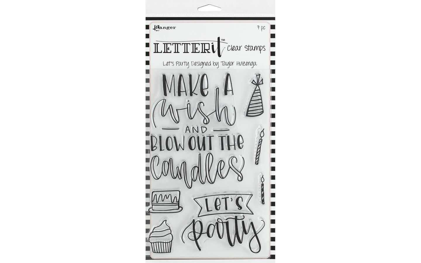 Ranger Letter It Clear Stamp Set Let's Party | Michaels