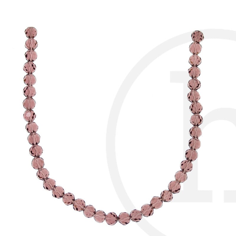 Glass Beads Faceted Round Amethyst Michaels