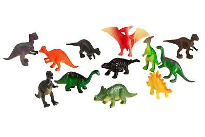 big mo&#x27;s toys 75 piece party pack mini dinosaurs - plastic mini educational dinosaur animal toys - fun gift party