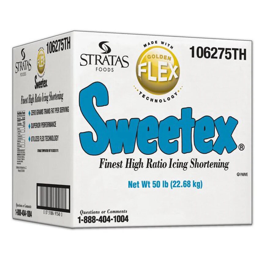 Sweetex Golden Flex Finest High Ratio Cake and Icing Shortening 1 lb