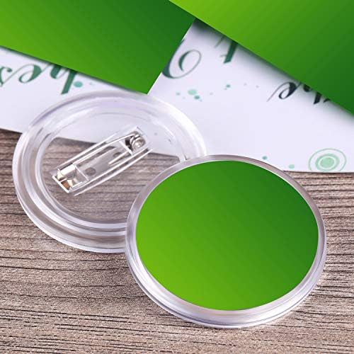 50 Pack Acrylic Button Pins Badge Clear Pins Buttons Badges Kit for Christmas Craft Supplies, DIY Badges (1.5 Inch)