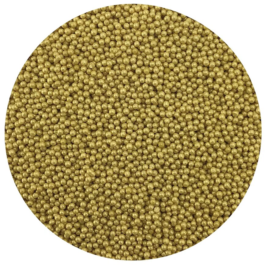 Celebakes Shimmering Gold Nonpareils, 3.8 oz.