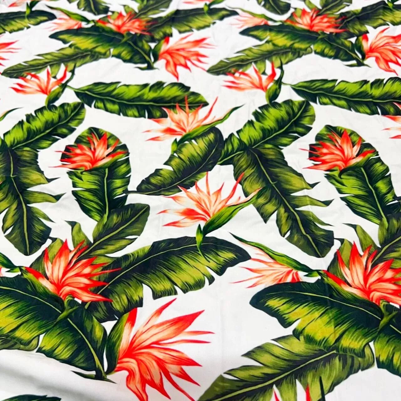 Kitcheniva Stretch Fabric Birds Of Paradise Print