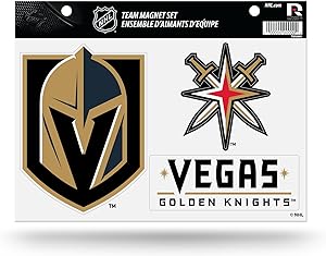 Golden Knights Die Cut Team Magnet Set Sheet, 8.5 x 11&#x22;