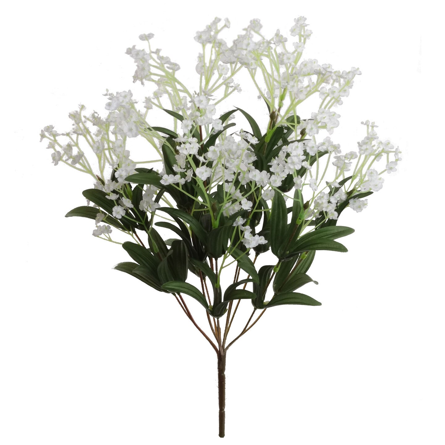 2-Pack: White Baby&#x27;s Breath Gypsophila Bush, 19-Inch, Silk Flowers, Indoor Use, Floral Bush by Floral Home&#xAE;