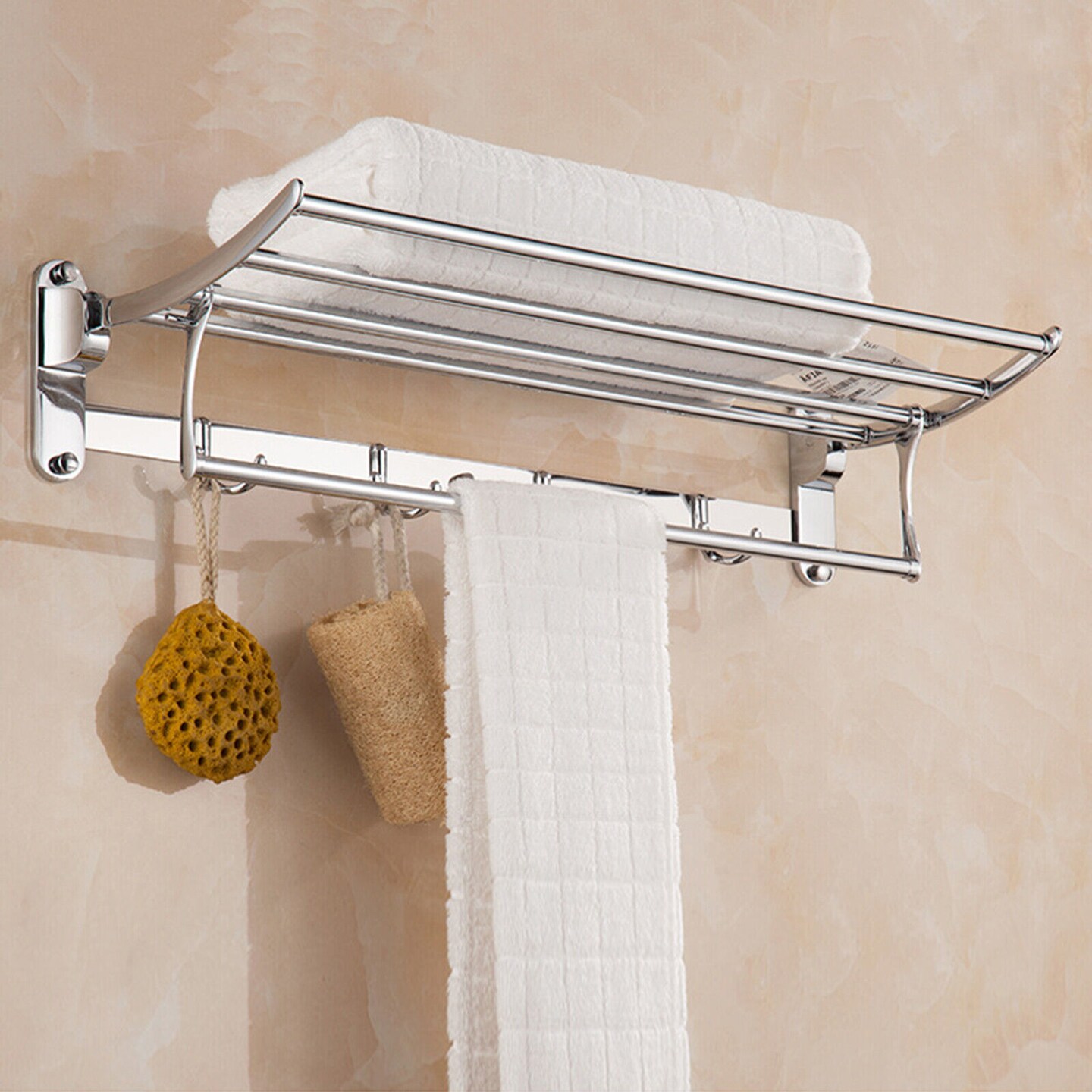 Kitcheniva Stainless Steel Bathroom Wall Mounted Towel Rail Rack