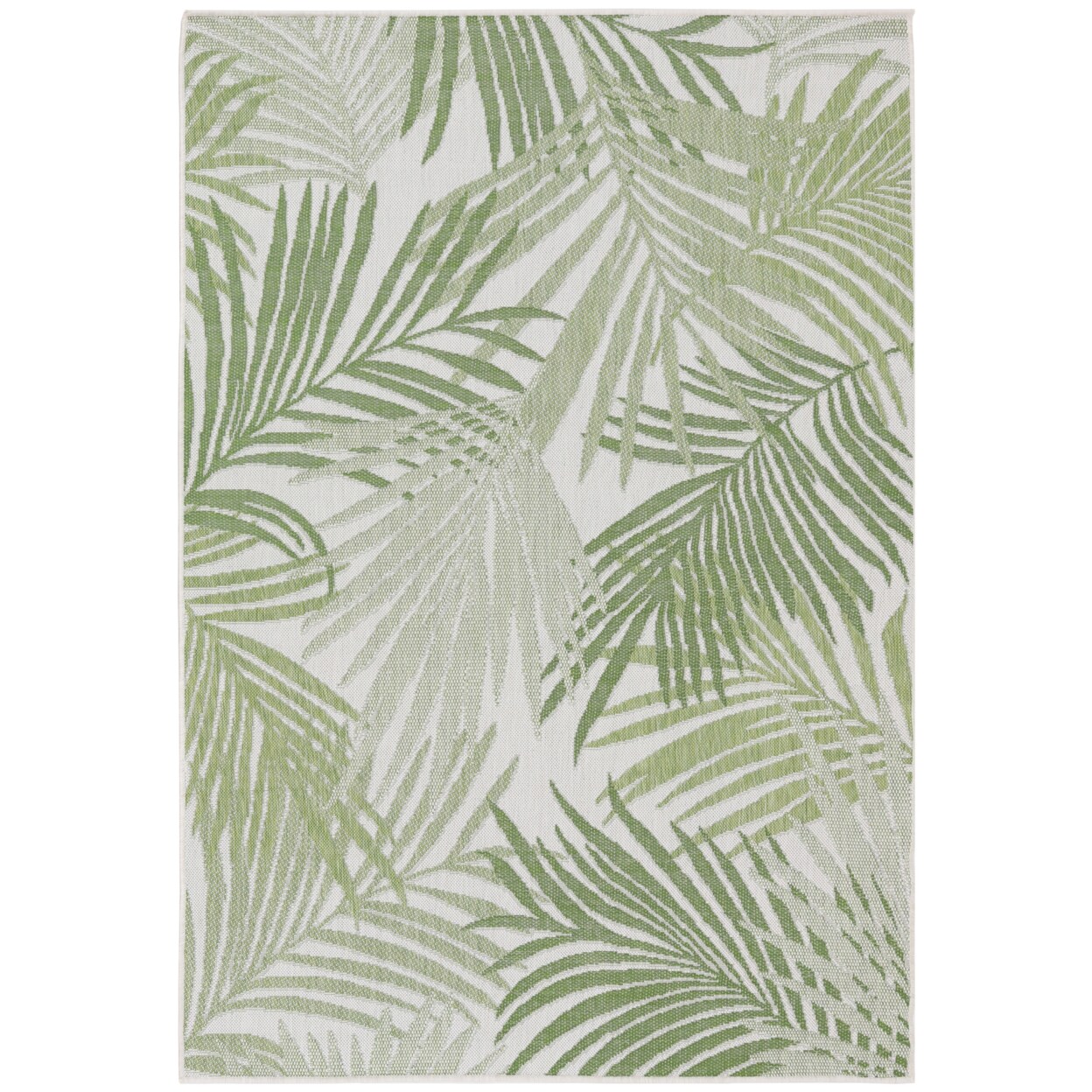 Sunnydaze   Tropical Illusions Outdoor Area Rug - Verdant - 5 ft x 7 ft