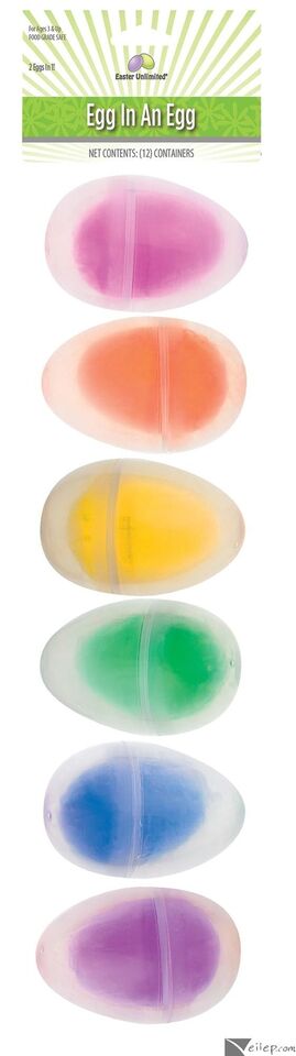 Translucent Easter Eggs 12 pcs