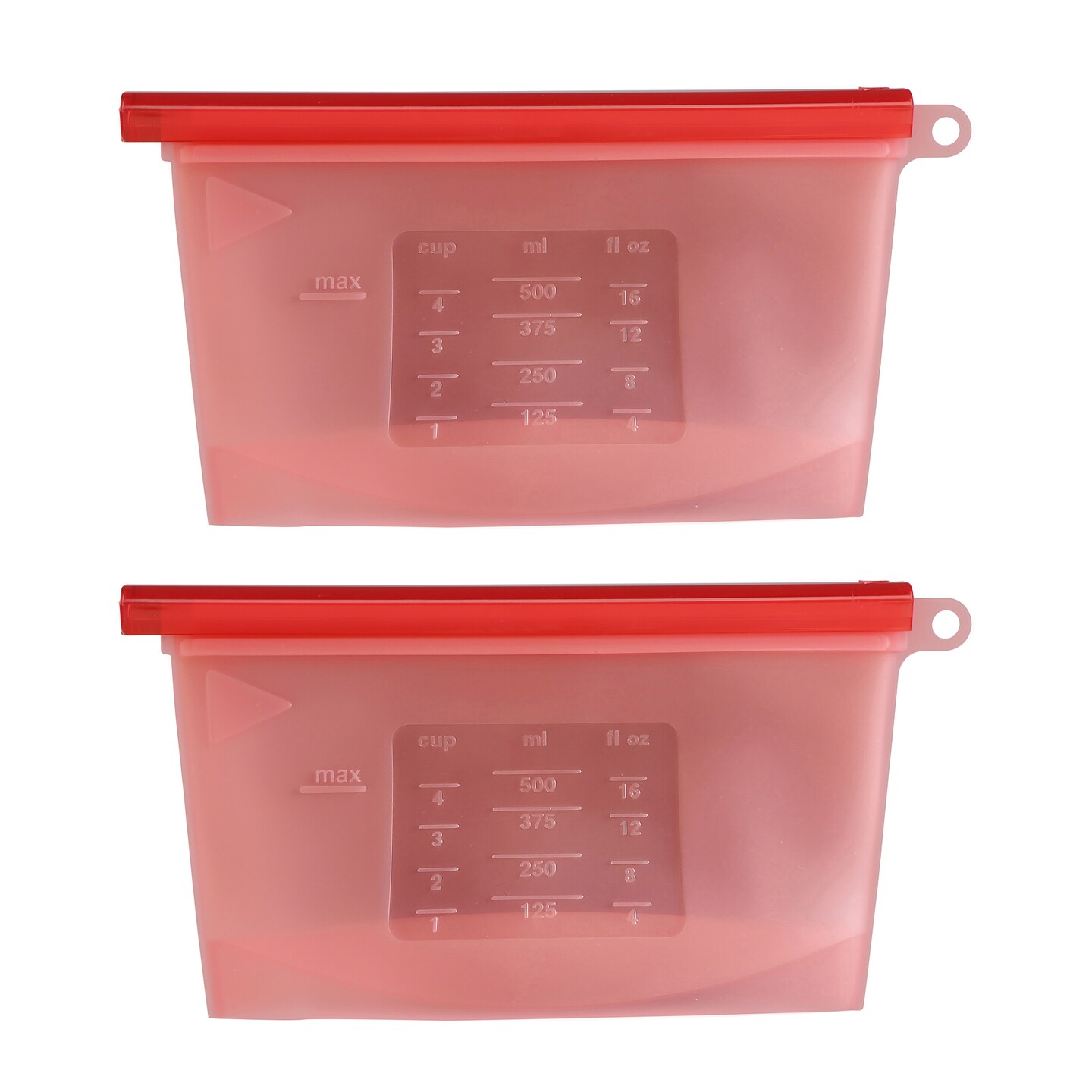 7Penn Silicone Food Storage Bag 500mL - 2pk 7.75 x 4in Reusable Food Bags