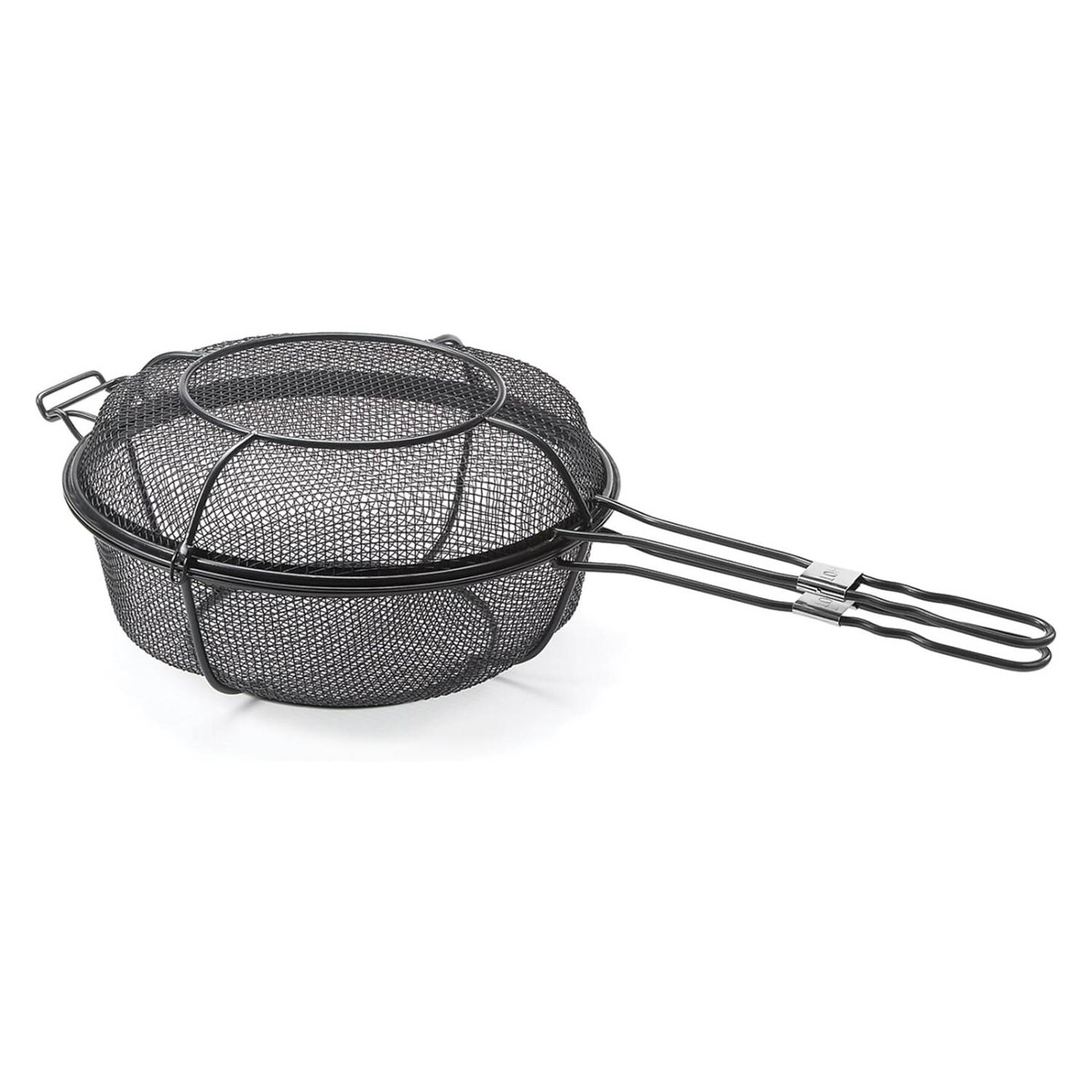 Outset QD77 Grill, 1 EA, Black Chef's Outdoor Basket and Skillet