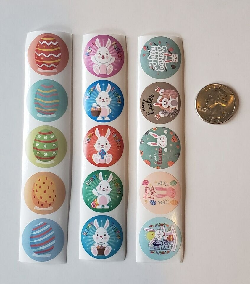 30 ASSORTED EASTER STICKERS/ EASTER BASKET FILLERS/EASTER REWARD STICKERS